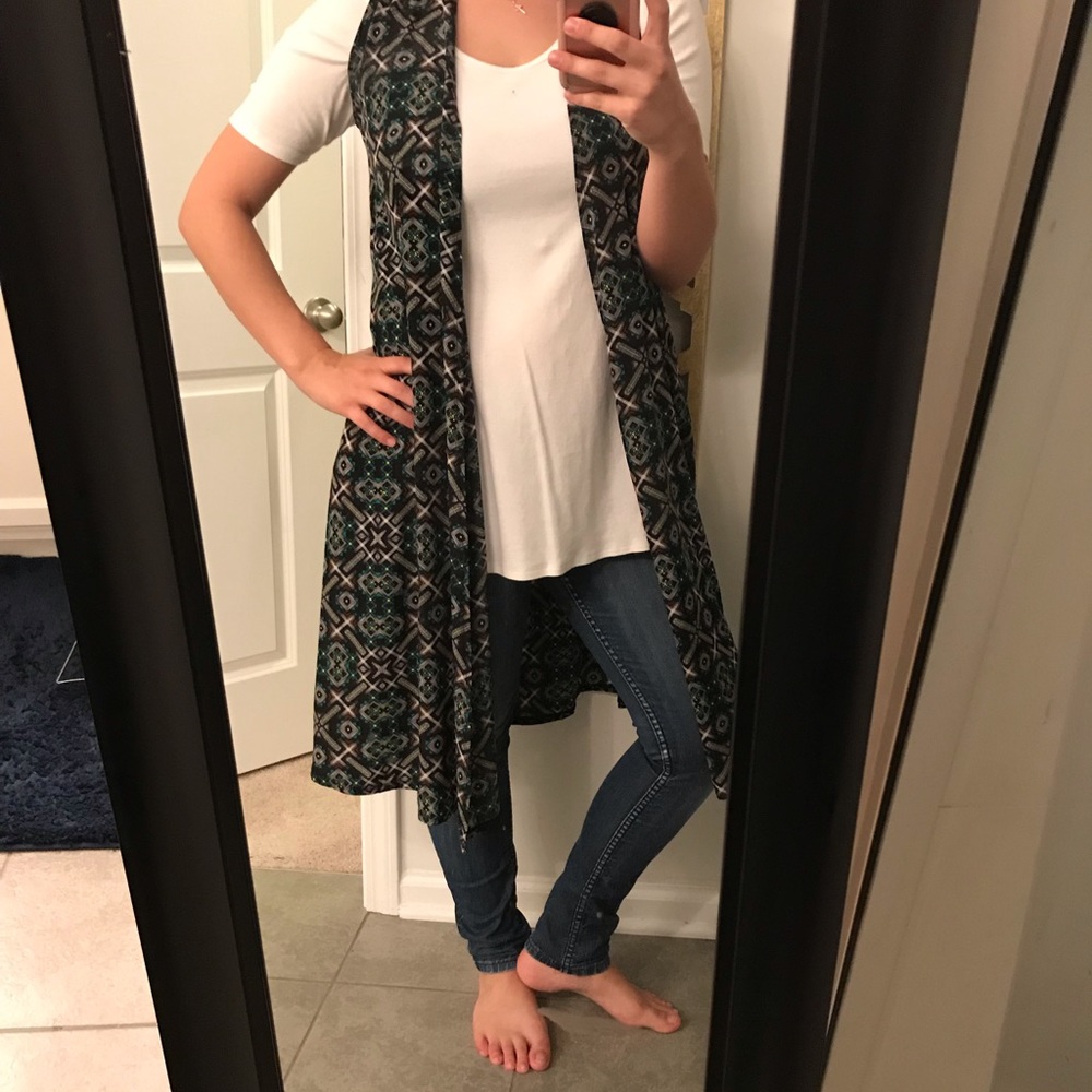 Lularoe Joy Green and Black